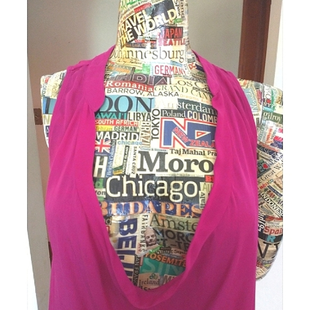 HEAT WAVE SALE! HAUTE HIPPIE- Pink Tank Tunic, sz Large. - Picture 7 of 12